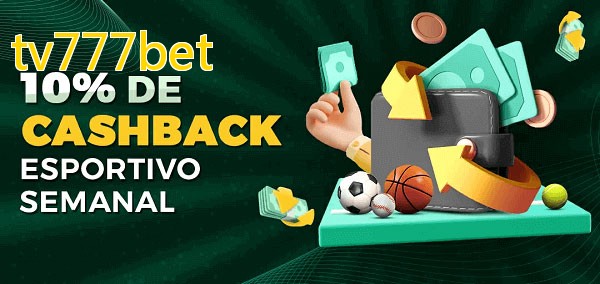 10% de bônus de cashback na tv777bet