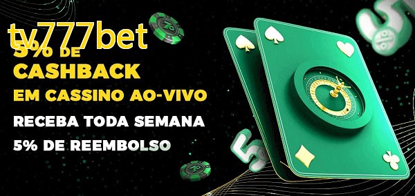 Promoções do cassino ao Vivo tv777bet